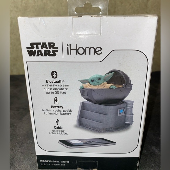 Disney Star Wars Mandalorian The Child Bluetooth Speaker by iHome New Sealed - Picture 3 of 6